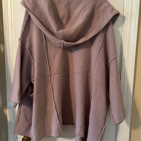 Free people soft hooded cardigan - xs/s - lilac/mauve - Picture 5 of 6
